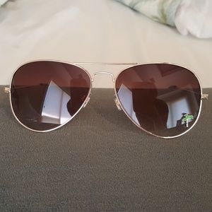 Aviator Sunglasses W/ Palm Tree Charm